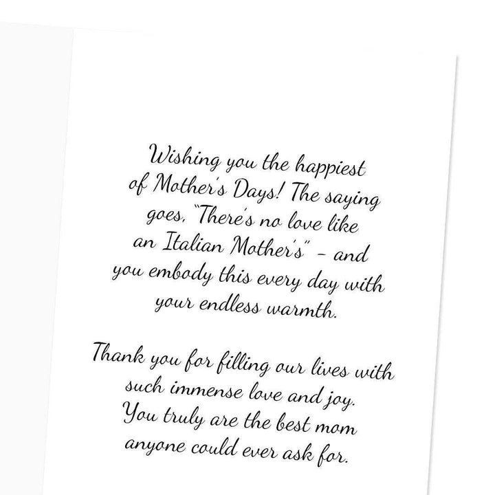 Buona Festa Della Mamma Folded Greeting Card